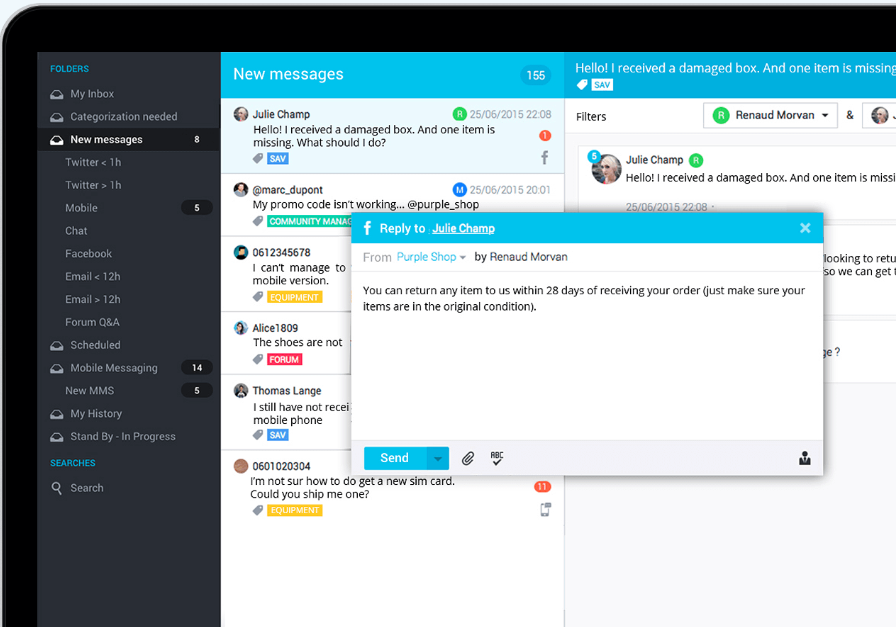 screenshot of RingCentral Engage Voice